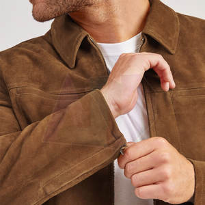 Chaqueta de Gamuza para Hombre de Primera Calidad, Logotipo Frontal, Material Ecológico de Secado Rápido y Tacto Suave, Corte Entallado, Perfecta para Uso Casual - Product Image 6