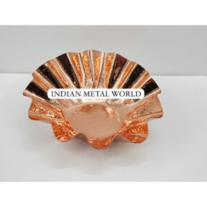 Bol à chocolat vintage en cuivre, plat en métal doré rose fait à la main pour la maison, l'hôtel, le restaurant, utilisation en décoration de table de mariage - Product Image 6