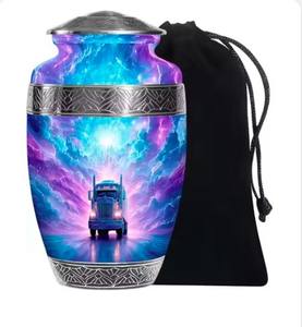 Urnes de crémation robustes en métal, idéales pour le stockage des cendres par les adultes et l'utilisation commémorative avec des options d'impression et de gravure personnalisées - Product Image 2