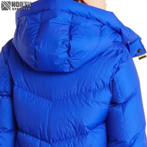 2025 femmes durable décontracté hiver doudounes avec col montant en gros plaine teint Parkas manteau hommes mode - Product Image 5