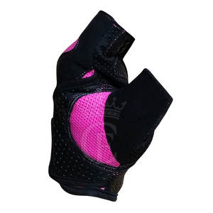 Gants d'haltérophilie en cuir demi-doigt de haute qualité à la mode et confortables fabriqués au Pakistan - Product Image 4