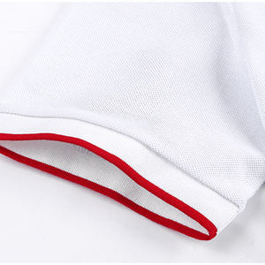 เสื้อโปโลผ้าฝ้าย100% สำหรับผู้ชายปักโลโก้ OEM 12สีแบบเรียบ - Product Image 3