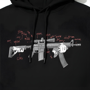Sniping in hoodie tùy chỉnh đồ họa lông cừu áo thun với thiết kế chiến thuật và OEM tùy chọn nhãn hiệu riêng - Product Image 3