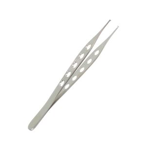 Pinzas Quirúrgicas Micro Adson Kocher de MEDIHEAL SURGICAL CORPORATION, 5 Orificios, 1x2 Dientes, Punta Fina, Acero Inoxidable Alemán, 12cm, Manuales - Product Image 5