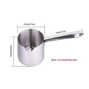 กระทะซอสอลูมิเนียมพร้อมด้ามจับสแตนเลสสุดหรูหม้อต้มนม - Product Image 4