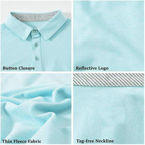 เสื้อโปโลสำหรับผู้ชายและ220gsm, ผ้าฝ้าย100% สำหรับผู้ชายปรับแต่งได้แบบทึบแขนยาวคุณภาพสูงป้องกันการหดตัว - Product Image 3