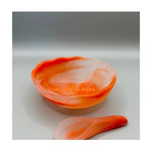 Venta al por mayor de cuencos de resina de calidad superior, cuenco de orgón de selenita natural para curación y decoración del hogar del fabricante indio SCI - Product Image 5