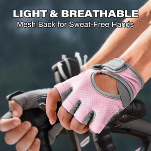 Full Palm Protection Weightlifting Gloves with Anti-Slip <b>Grip</b> <b>Adjustable</b> Wrist Wraps for Powerlifting - Product Image 5