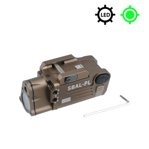 ไฟฉายยุทธวิธี SBAL-PL พร้อมเลเซอร์ คอมโบไฟ LED ขนาดกะทัดรัด แสงเลเซอร์สีแดง ความสว่างสูง ใช้งานได้หลากหลาย เหมาะสำหรับอุปกรณ์เสริมการล่าสัตว์ - Product Image 5