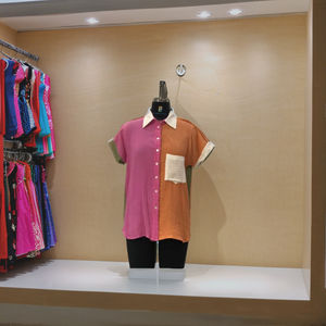 Classic Vintage Flannel <b>Check</b> <b>Shirt</b> for Women 100% Cotton Front Button Closure Long <b>Sleeve</b> Casual Plaid Design for Autumn Winter - Product Image 4