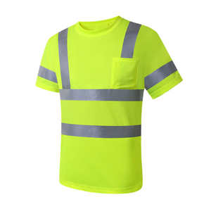 Wholesale EN ISO 20471 Safety Reflective <b>Shirt</b> Short Sleeve <b>High</b> <b>Vis</b> <b>Polo</b> Breathable Quick Dry Work <b>Shirt</b> - Product Image 2