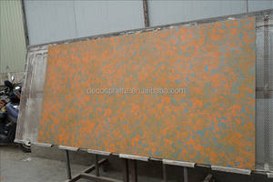 Panel Decorativo Impermeable y Resistente al Fuego con Patrón de Flores Doradas para Paredes Interiores Artísticas, Espacios Comerciales y Áreas de Entretenimiento - Product Image 5