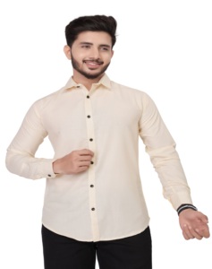 Camisa de poliéster con cuello en V para hombre de alta calidad transpirable y de secado rápido para ropa formal disponible para exportaciones al por mayor - Product Image 3