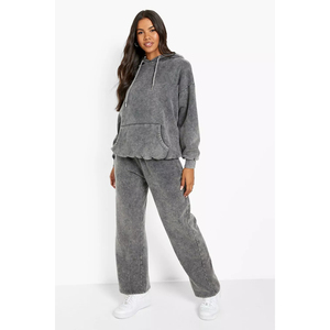 Ensemble de pantalons de survêtement à capuche pour femmes d'hiver personnalisé Respirant 100% coton Survêtement léger à séchage rapide - Product Image 1