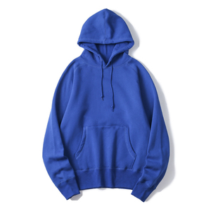 100% sudaderas con capucha de algodón de tela suave algodón grueso logotipo personalizado de gran tamaño Drop Shoulder Pullover hombres gimnasio Sudadera con capucha cuello redondo - Product Image 3