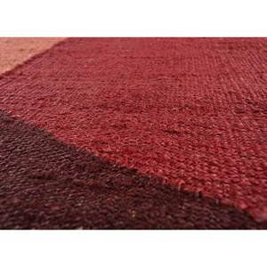 พรมลายเรียบแบบนามธรรม ทำจากปอกระเจาและป่าน สีแดงและสีส้ม สำหรับตกแต่งบ้าน รุ่น Pdjt-385 - Product Image 3