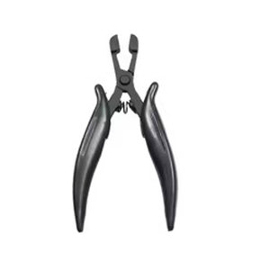Pince de retrait pour extensions capillaires à kératine, fixation forte, en acier inoxydable de qualité chirurgicale, élimine efficacement les micro-anneaux de kératine, noire - Product Image 1