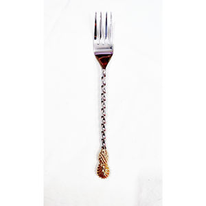 Vente en gros de couteaux à dîner en acier inoxydable manche côtelé avec ananas en laiton logo couteau à dessert à prix raisonnable - Product Image 5