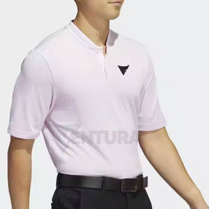 สำหรับผู้ชายเสื้อยืดแห้งเร็วระบายอากาศได้ดีผ้าคอตตอนเนื้อ100% สำหรับตีกอล์ฟโลโก้แบบกำหนดเอง - Product Image 3