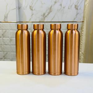 Botella de agua de cobre moderna en diseño recubierto de laca de acabado mate con beneficios para la salud, vasos y almacenamiento botella de cobre personalizada - Product Image 6