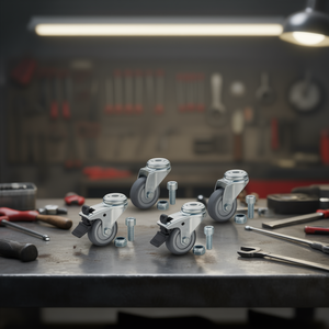 Hazet 167T <b>Tool</b> Trolley Assistant Castor Set with 4 Castors Screws and Nuts for <b>Tool</b> <b>Storage</b> - Product Image 3