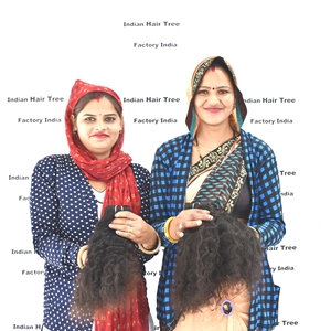 100% naturel bouclé vierge Machine Double trame cheveux humains bruts aucun traité chimique vague lâche noir indien Bundles Extensions - Product Image 3