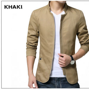 แจ็กเก็ตลำลองธุรกิจเข้ารูปสำหรับผู้ชายเสื้อแจ็กเก็ตแฟชั่นออกแบบโลโก้และลายได้ตามต้องการ - Product Image 2