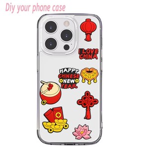 Nieuwe Aankomst Duurzame Telefoon <span class=keywords><strong>Case</strong></span> Decoratie Mode Cartoon Schattige Pvc Rommel Hoesjes Charmes Ontwerper