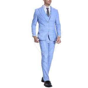 Venta al por mayor de 3 piezas formales para hombre, ropa de negocios, ajuste clásico, logotipo personalizado OEM, suministro directo de fábrica - Product Image 3