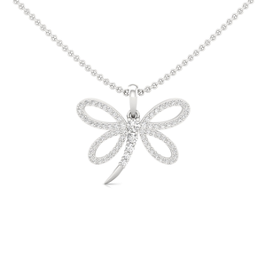 0.60Ct Round Moissanite Diamond Butterfly 925 Silver Pendant à vendre par les exportateurs indiens - Product Image 3