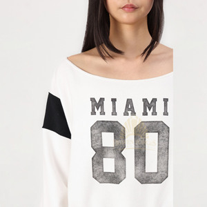 Sudadera Deportiva Corta de Manga Larga Estilo Streetwear de Invierno, Cuello Redondo, Estampado, 100% Algodón para Mujer, Personalizable - Product Image 6