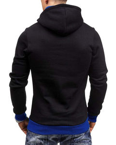 Sweat à capuche en coton mélangé pour hommes Sweat à capuche zippé avec poches latérales Sweat à capuche Pull à capuche Prix raisonnable Logo personnalisé OEM - Product Image 4