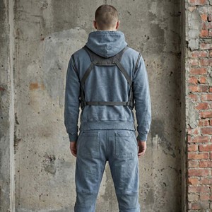Chándal con Capucha Personalizado, Ecológico, Transpirable, de Algodón Grueso, Estampado, Talla Grande, Corte Holgado, para Hombre, Estilo Vintage Ácido - Product Image 4