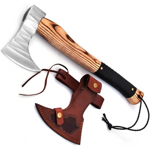 Venta al por mayor de calidad superior personalizada OEM ODM servicio hacha de acero de Damasco mano forja hacha herramienta de mano pequeñas hachas de acero de Damasco de madera - Product Image 1