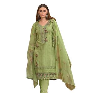 Vêtements fantaisie Ensemble kurti d'été premium en coton pakistanais pour femme vente en ligne - Product Image 1