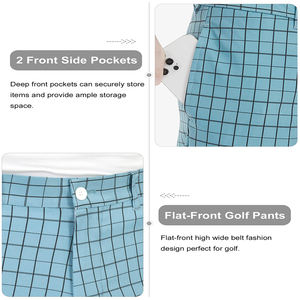 Custom Men's <b>Slim</b> <b>Fit</b> Stretch <b>Golf</b> Pants Lightweight Casual Straight <b>Trouser</b> With Printed Design Custom <b>Golf</b> Wear - Product Image 3