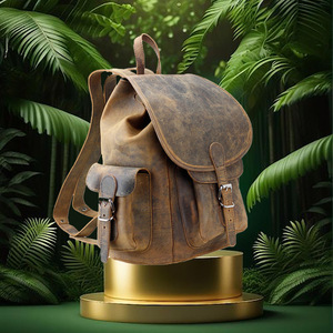 Sac à dos en cuir pour ordinateur portable Sac à dos confortable avec un design élégant - Product Image 6