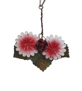 Vente en gros de bouquet de fleurs rustique vintage galvanisé à la main pour l'intérieur de la maison de vacances décoration suspendue de Noël - Product Image 6