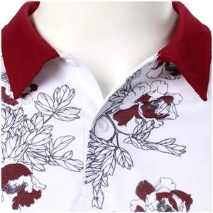 Camiseta de Golf Personalizada para Hombre, Manga Corta, Estilo Urbano, Transpirable, Impresión Digital, Tejido de Punto Informal - Product Image 5