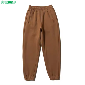Pantalon de jogging surdimensionné en coton, coupe droite, jambe large, en molleton bouclette, avec logo personnalisé, style streetwear, dernier design - Product Image 2