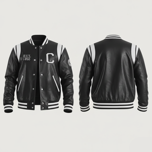 Veste en cuir pleine fleur personnalisée, cuir de vache véritable pour hommes/femmes/enfants, cadeau d'anniversaire - Product Image 1