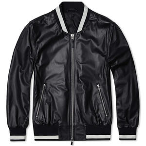 Chaqueta de Cuero Acolchada de Invierno para Hombre, de Alta Calidad, con Cuello Alto, Impermeable y Duradera, Colores y Logotipo Personalizables - Product Image 1