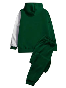 ชุดเซ็ตเสื้อฮู้ดและกางเกงขายาวผ้าฝ้าย 100% ระบายอากาศได้ดีสำหรับฤดูหนาว ยูนิเซ็กซ์ ยี่ห้อ Ronpex International พร้อมเชือกผูกเอว มีไซส์พลัส ขนาดเต็มตัว - Product Image 2