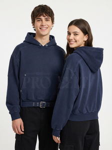 Trendy Oversized Hooded Sweatshirt Adjustable Belt for Women Casual Loose Fit Pullover Fashionable Custom Printed Design <b>Hoodies</b> - Product Image 5