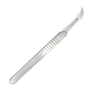 Bisturí de la mejor calidad para operar cirugía médica Mango de bisturí No.3 con cuchillas quirúrgicas Soporte de bisturí médico - Product Image 6