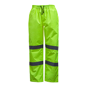 Venta al por mayor 2023-24 personalizado de alta visibilidad reflectante de seguridad montar al aire libre Split impermeable pantalones de lluvia traje a prueba de agua logotipo personalizado - Product Image 6