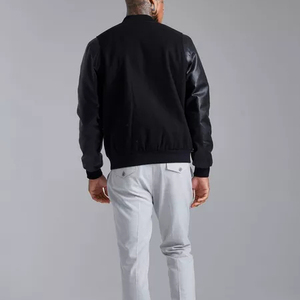 Chaqueta universitaria de poliéster 100% personalizada para hombre, chaqueta con letras de alta calidad con logotipo frontal, colección de invierno 2025 - Product Image 6