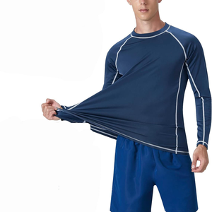 High Quality Full Sleeve T <b>Shirt</b> for <b>Men</b> 100% Cotton Plain Black Clothes Fashion <b>Men's</b> Breathable Round Neck Long Sleeve T-<b>shirt</b> - Product Image 2