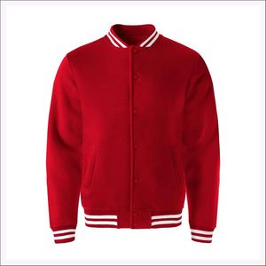 Veste universitaire pour homme personnalisée, patchwork, streetwear, laine/polyester, broderie, vente en gros, style universitaire, hiver, col montant, uni - Product Image 1