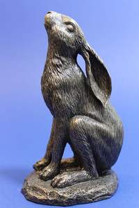 Estatuilla de conejito de tamaño real de pie, decoración de jardín para el hogar, escultura de conejo, precio al por mayor, conejo personalizado, pieza de exhibición para césped - Product Image 3